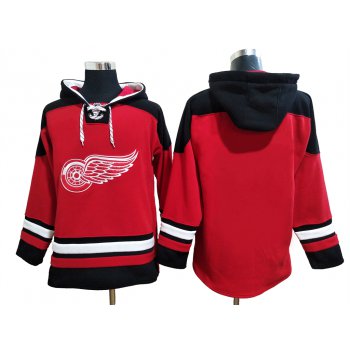 Men's Hockey Detroit Red Wings Blank Red Hoody