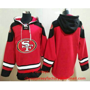 Men's San Francisco 49ers Blank Red Team Color New NFL Hoodie