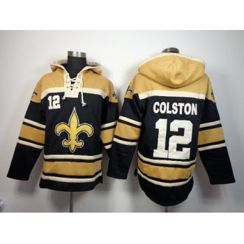 New Orleans Saints #12 Marques Colston 2014 Black Hoodie