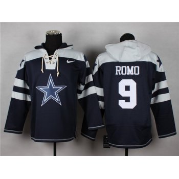 Nike Dallas Cowboys #9 Tony Romo 2014 Blue Hoodie