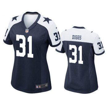 Women's Dallas Cowboys #31 Trevon Diggs Navy Alternate Game Jersey