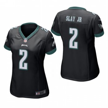 Women's Philadelphia Eagles #2 Darius Slay Jr. Black Game Nike Jersey