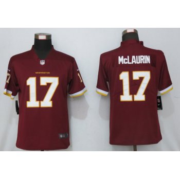 Women's Washington Redskins #17 Terry McLaurin Burgundy Red NEW 2020 Vapor Untouchable Stitched NFL Nike Limited Jersey