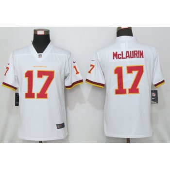 Women's Washington Redskins #17 Terry McLaurin White NEW 2020 Vapor Untouchable Stitched NFL Nike Limited Jersey