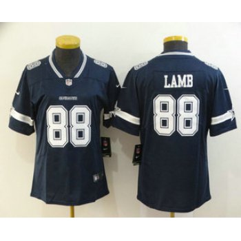 Women's Dallas Cowboys #88 CeeDee Lamb Navy Blue 2020 NEW Vapor Untouchable Stitched NFL Nike Limited Jersey