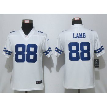 Women's Dallas Cowboys #88 CeeDee Lamb White 2020 NEW Vapor Untouchable Stitched NFL Nike Limited Jersey