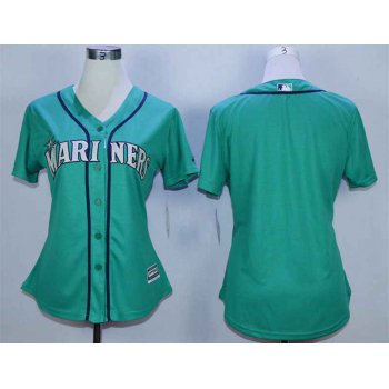 Women's Miami Marlins Blank Green Women New Cool Base Jersey