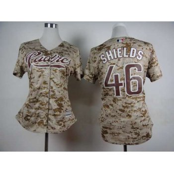 Women's San Diego Padres #46 Craig Kimbrel Alternate Camo 2015 MLB Cool Base Jersey