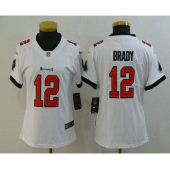 Women's Tampa Bay Buccaneers #12 Tom Brady White 2020 NEW Vapor Untouchable Stitched NFL Nike Limited Jersey