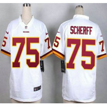 Nike Washington Redskins #75 Brandon Scherff White Game Womens Jersey