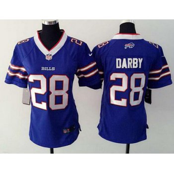 Women's Buffalo Bills #28 Ronald Darby Royal Blue Team Color NFL Nike Game Jersey