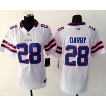 Women's Buffalo Bills #28 Ronald Darby White Road NFL Nike Game Jersey