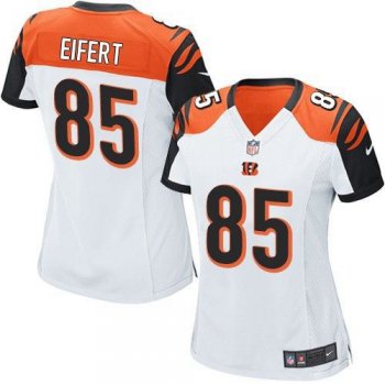 Women's Cincinnati Bengals #85 Tyler Eifert White Road NFL Nike Game Jersey