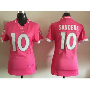 Women's Denver Broncos #10 Emmanuel Sanders Pink Bubble Gum 2015 NFL Jersey