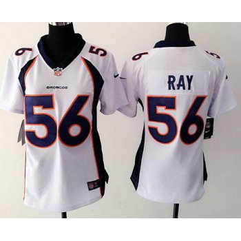 Women's Denver Broncos #56 Shane Ray White Road NFL Nike Game Jersey