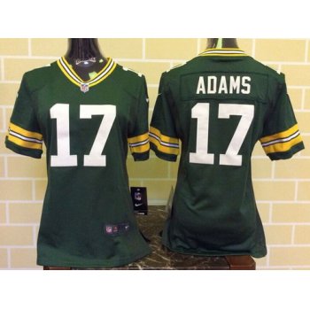 Women's Green Bay Packers #17 Davante Adams Green Team Color NFL Nike Game Jersey