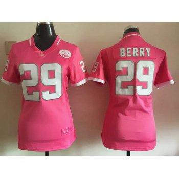 Women's Kansas City Chiefs #29 Eric Berry Pink Bubble Gum 2015 NFL Jersey