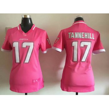 Women's Miami Dolphins #17 Ryan Tannehill Pink Bubble Gum 2015 NFL Jersey