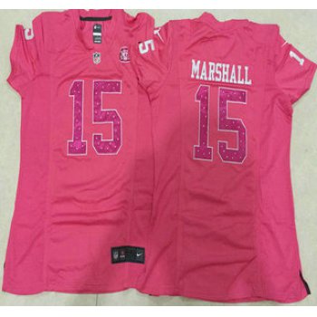 Women's New York Jets #15 Brandon Marshall Nike Pink Sweetheart Diamond Jersey