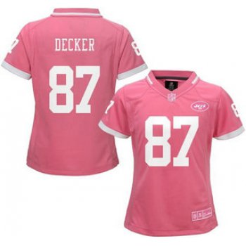 Women's New York Jets #87 Eric Decker Pink Bubble Gum 2015 NFL Jersey