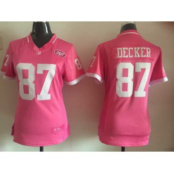 Women's New York Jets #87 Eric Decker Pink Bubble Gum 2015 NFL Jersey