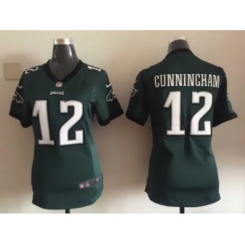 Women's Philadelphia Eagles #12 Randall Cunningham Midnight Green Retired Player NFL Nike Game Jersey