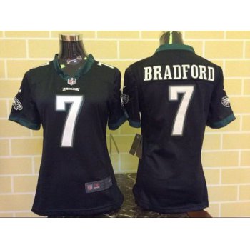 Women's Philadelphia Eagles #7 Sam Bradford Black Alternate NFL Nike Game Jersey