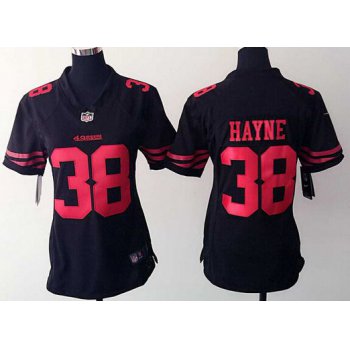 Women's San Francisco 49ers #38 Jarryd Hayne Black Alternate 2015 NFL Nike Game Jersey