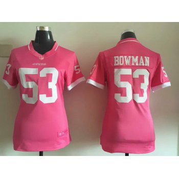 Women's San Francisco 49ers #53 NaVorro Bowman Pink Bubble Gum 2015 NFL Jersey