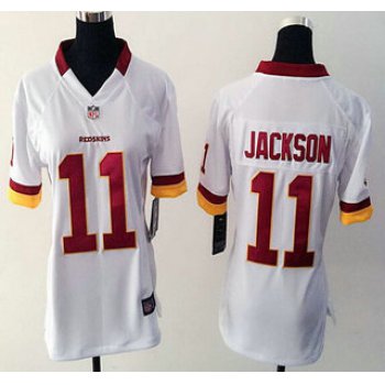 Women's Washington Redskins #11 DeSean Jackson White Road NFL Nike Game Jersey