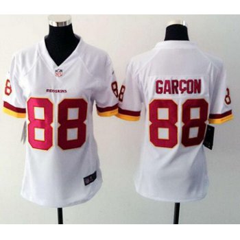 Women's Washington Redskins #88 Pierre Garcon White Road NFL Nike Game Jersey