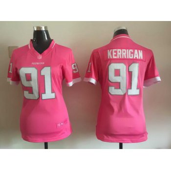 Women's Washington Redskins #91 Ryan Kerrigan Pink Bubble Gum 2015 NFL Jersey