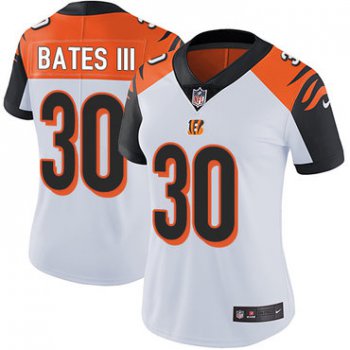 Nike Bengals #30 Jessie Bates III White Women's Stitched NFL Vapor Untouchable Limited Jersey