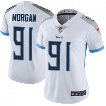 Nike Titans #91 Derrick Morgan White Women's Stitched NFL Vapor Untouchable Limited Jersey