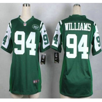 Nike New York Jets #94 Leonard Williams Green Game Womens Jersey