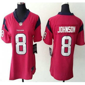 Women's Houston Texans #8 Will Johnson Nike Red Game Jersey