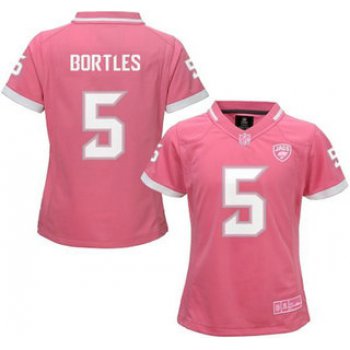 Women's Jacksonville Jaguars #5 Blake Bortles Pink Bubble Gum 2015 NFL Jersey