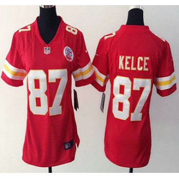 Women's Kansas City Chiefs #87 Travis Kelce Red Team Color NFL Nike Game Jersey