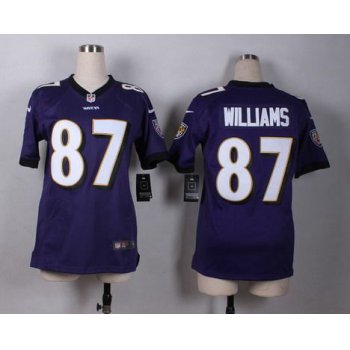 Women's Baltimore Ravens #87 Maxx Williams 2013 Nike Purple Game Jersey