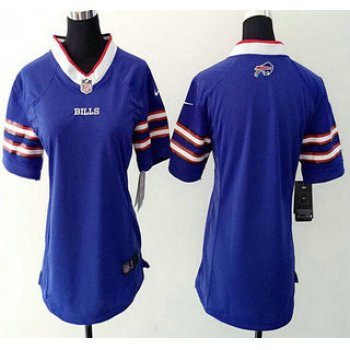 Women's Buffalo Bills Blank Royal Blue Team Color NFL Nike Game Jersey