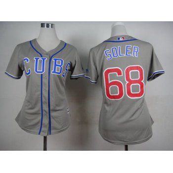 Women's Chicago Cubs #68 Jorge Soler 2014 Gray Jersey