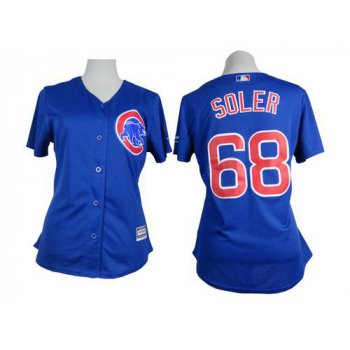 Women's Chicago Cubs #68 Jorge Soler Blue Jersey