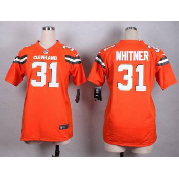 Women's Cleveland Browns #31 Donte Whitner 2015 Nike Orange Game Jersey