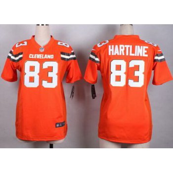 Women's Cleveland Browns #83 Brian Hartline 2015 Nike Orange Game Jersey