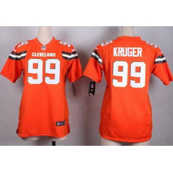 Women's Cleveland Browns #99 Paul Kruger 2015 Nike Orange Game Jersey