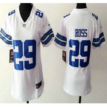 Women's Dallas Cowboys #29 Joel Ross Nike White Game Jersey