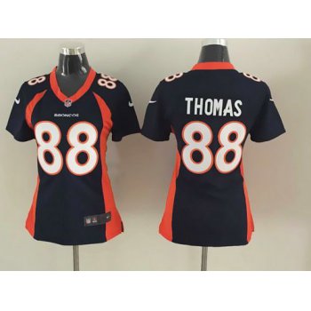 Women's Denver Broncos #88 Demaryius Thomas 2013 Nike Blue Game Jersey