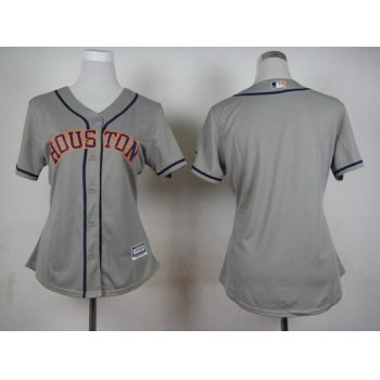 Women's Houston Astros Blank Gray Jersey