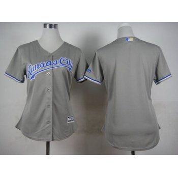 Women's Kansas City Royals Blank Gray Jersey