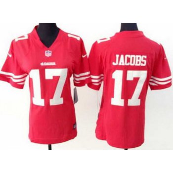 Women's San Francisco 49ers #17 Chuck Jacobs Nike Red Game Jersey